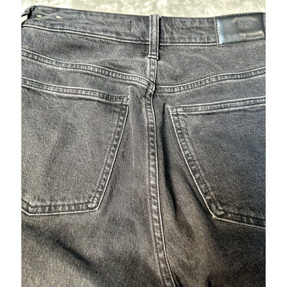 Madewell The Curvy Perfect Vintage Cropped Black Straight Jeans Womens Size 26 - Picture 3 of 10